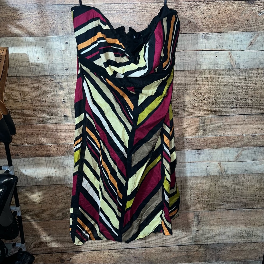GAP Strapless Sun Dress Stripes Woman’s 12